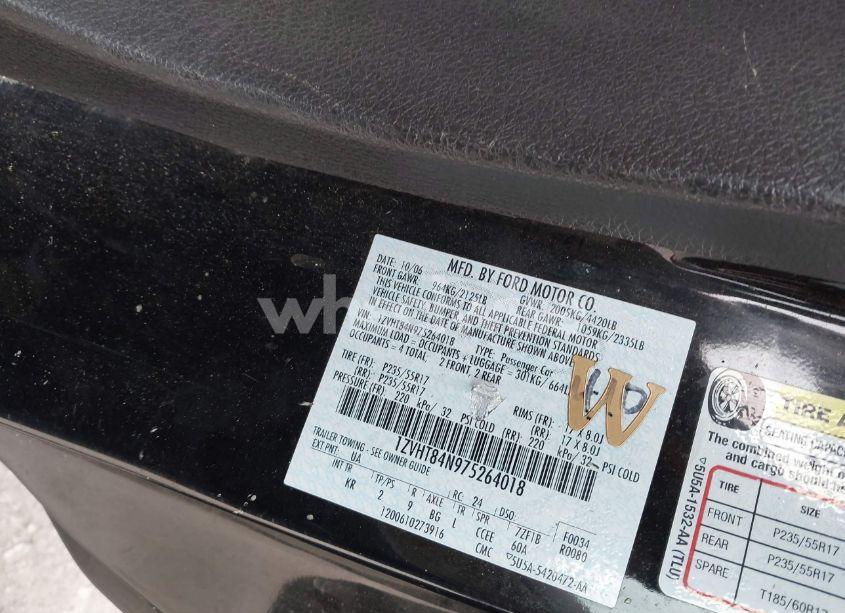 Photo 9 of 2007 Ford Mustang V6 DELUXE/V6 PREMIUM (VIN 1ZVHT84N975264018)