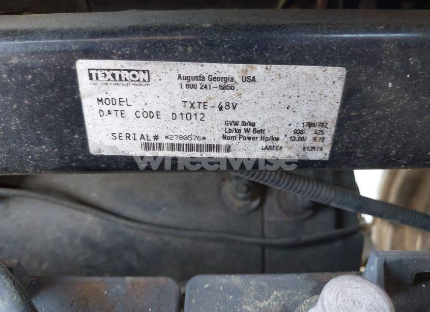 Photo 9 of 2012 Ez Go CUSTOM GOLF CART (VIN 2780576)