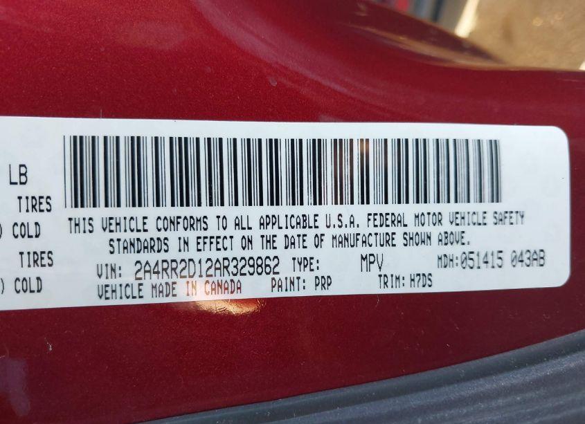 Photo 9 of 2010 Chrysler Town & COUNTRY NEW LX (VIN 2A4RR2D12AR329862)