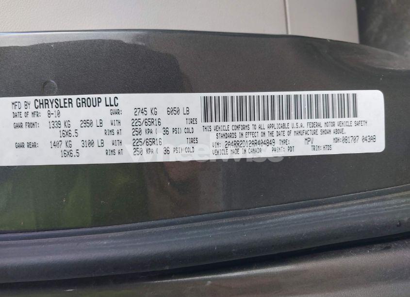 Photo 9 of 2010 Chrysler Town & COUNTRY NEW LX (VIN 2A4RR2D12AR404849)