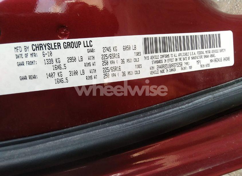Photo 9 of 2010 Chrysler Town & COUNTRY NEW LX (VIN 2A4RR2D18AR375258)