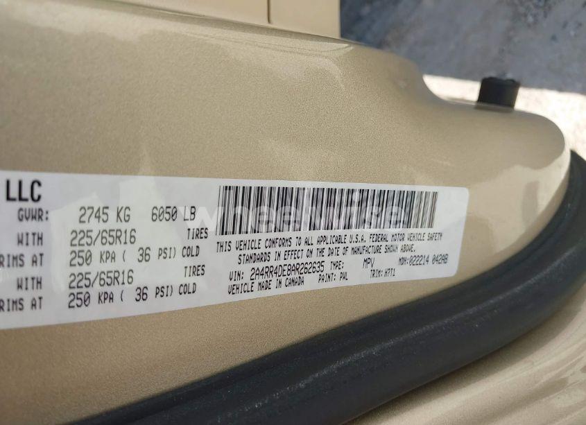 Photo 9 of 2010 Chrysler Town & COUNTRY LX (VIN 2A4RR4DE8AR262635)