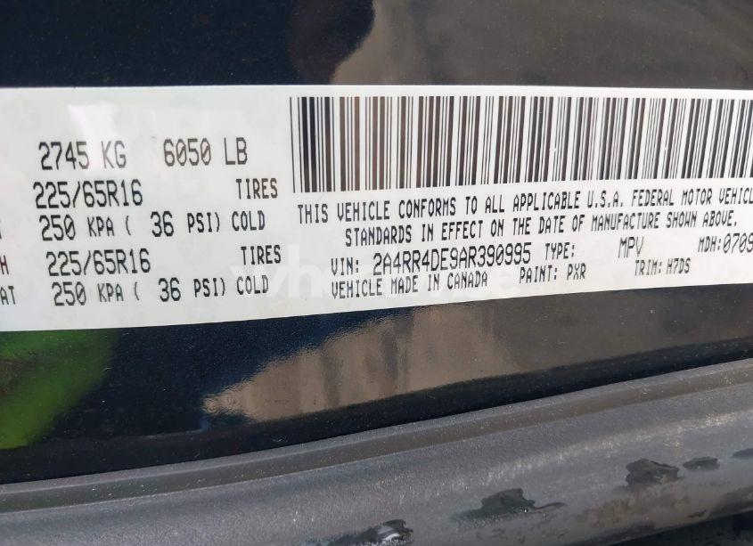 Photo 9 of 2010 Chrysler Town & COUNTRY LX (VIN 2A4RR4DE9AR390995)