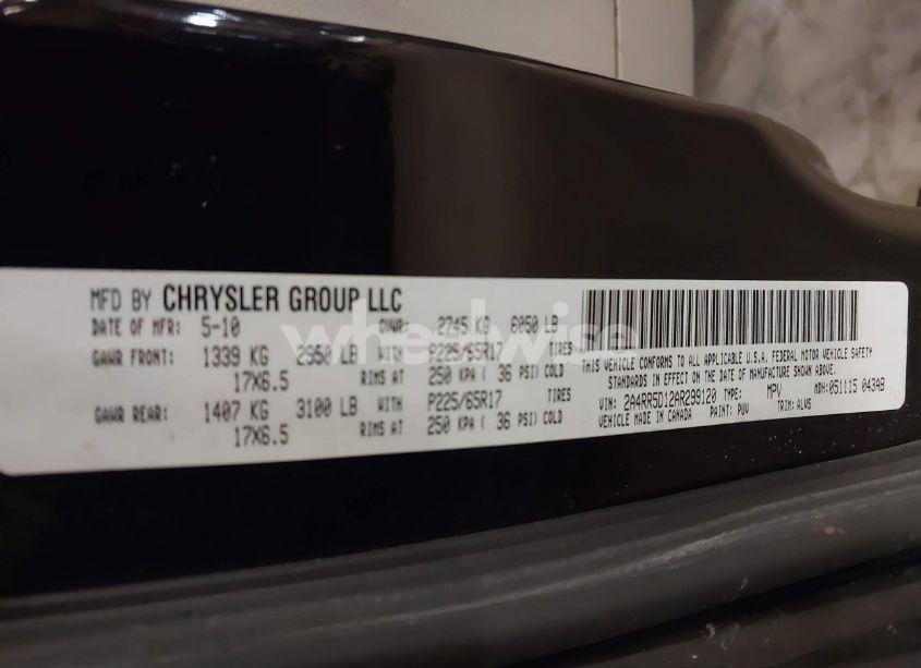 Photo 9 of 2010 Chrysler Town & COUNTRY TOURING (VIN 2A4RR5D12AR299120)