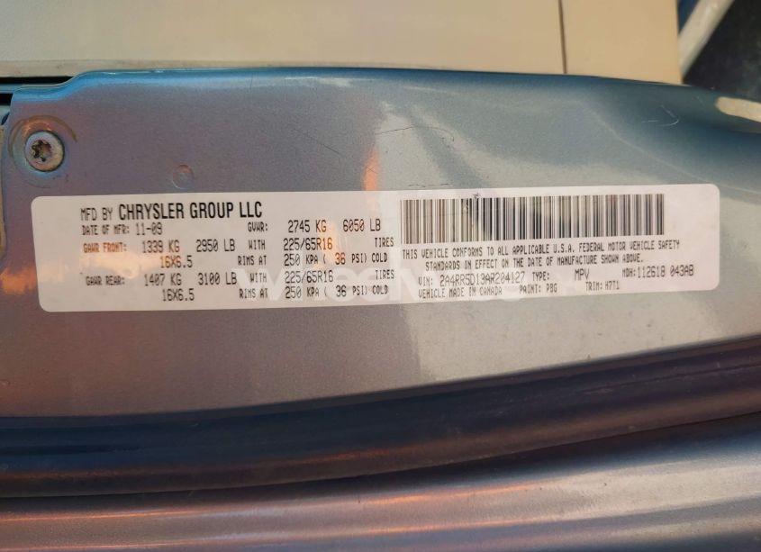 Photo 9 of 2010 Chrysler Town & COUNTRY TOURING (VIN 2A4RR5D13AR204127)