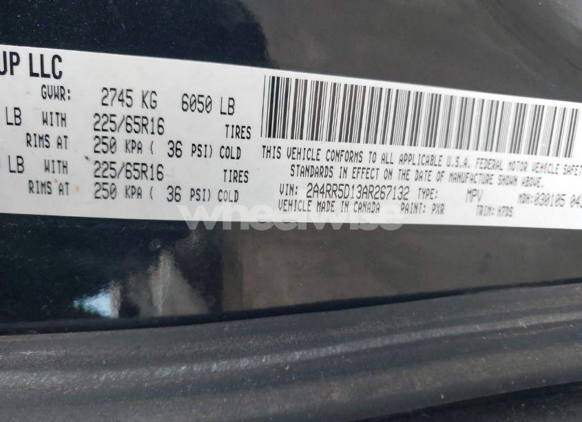 Photo 9 of 2010 Chrysler Town & COUNTRY TOURING (VIN 2A4RR5D13AR267132)