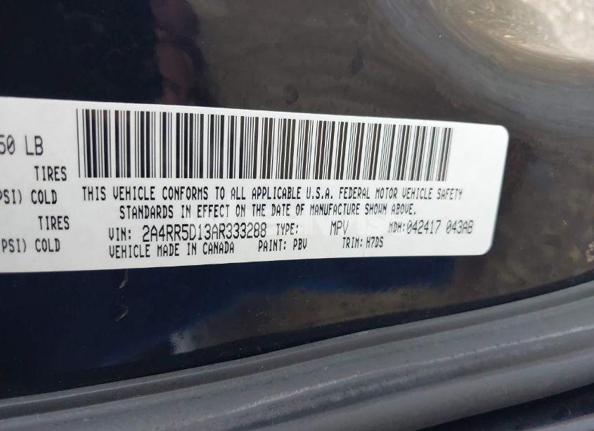 Photo 9 of 2010 Chrysler Town & COUNTRY TOURING (VIN 2A4RR5D13AR333288)