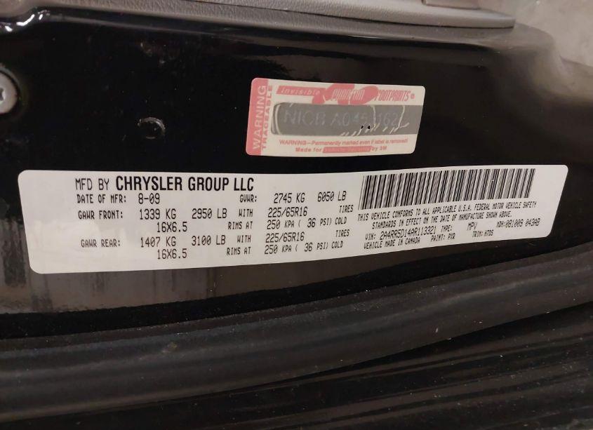 Photo 9 of 2010 Chrysler Town & COUNTRY TOURING (VIN 2A4RR5D14AR113321)