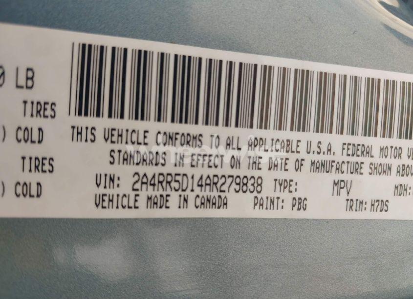 Photo 9 of 2010 Chrysler Town & COUNTRY TOURING (VIN 2A4RR5D14AR279838)