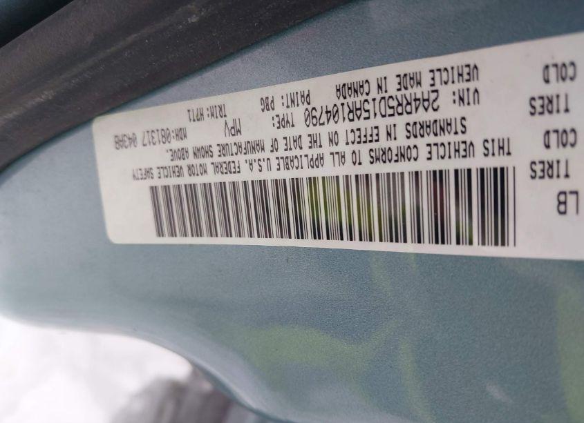 Photo 9 of 2010 Chrysler Town & COUNTRY TOURING (VIN 2A4RR5D15AR104790)