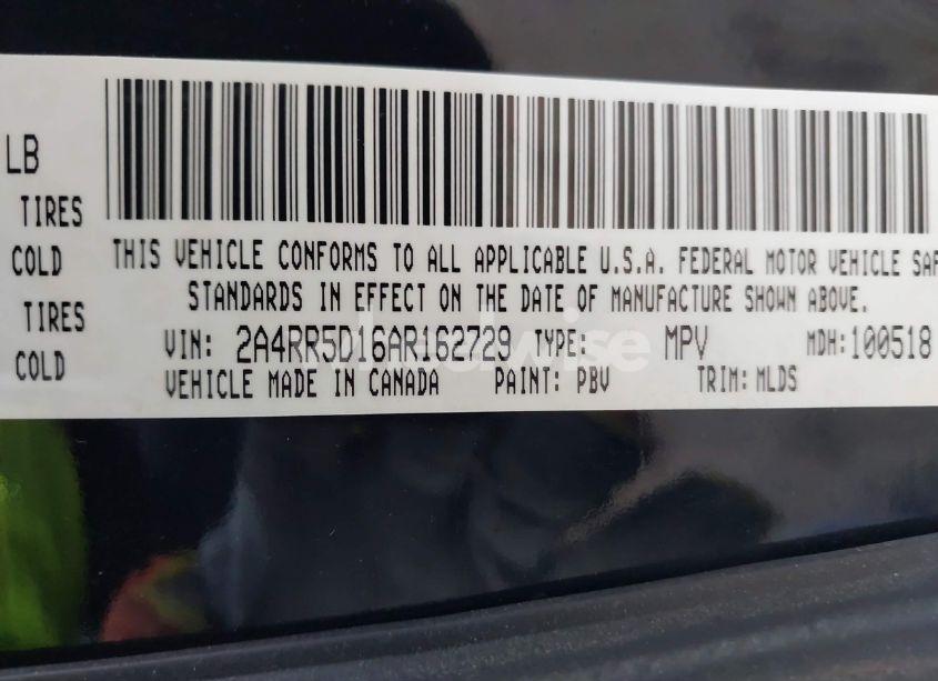 Photo 9 of 2010 Chrysler Town & COUNTRY TOURING (VIN 2A4RR5D16AR162729)