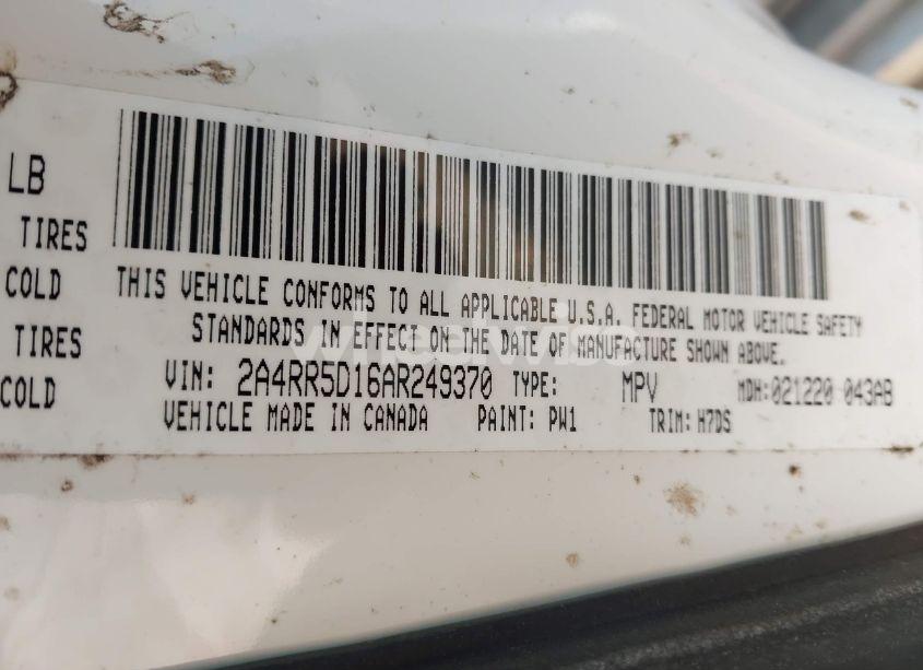 Photo 9 of 2010 Chrysler Town & COUNTRY TOURING (VIN 2A4RR5D16AR249370)