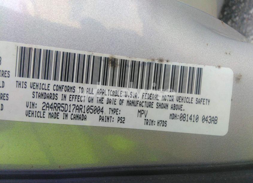 Photo 9 of 2010 Chrysler Town & COUNTRY TOURING (VIN 2A4RR5D17AR105004)