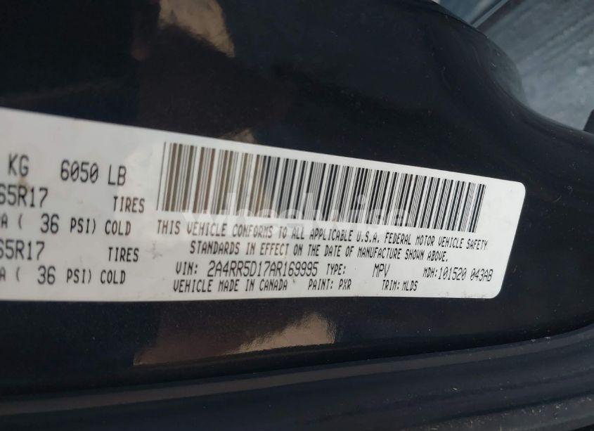 Photo 9 of 2010 Chrysler Town & COUNTRY TOURING (VIN 2A4RR5D17AR169995)