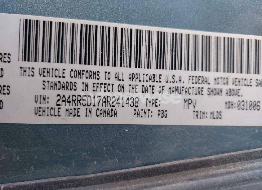 Photo 9 of 2010 Chrysler Town & COUNTRY TOURING (VIN 2A4RR5D17AR241438)