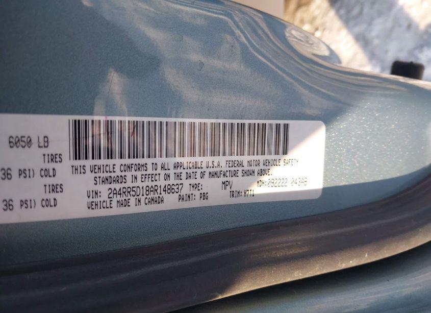 Photo 9 of 2010 Chrysler Town & COUNTRY TOURING (VIN 2A4RR5D18AR148637)