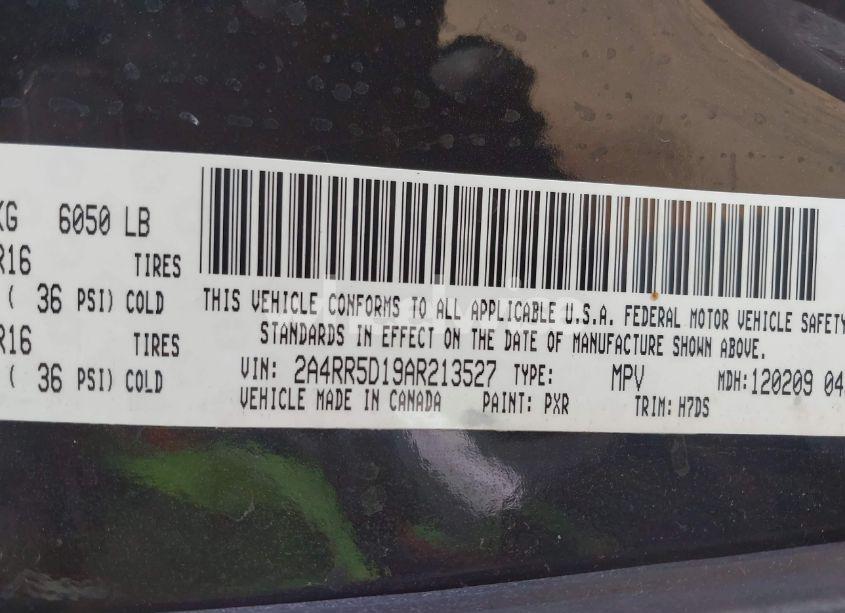 Photo 9 of 2010 Chrysler Town & COUNTRY TOURING (VIN 2A4RR5D19AR213527)