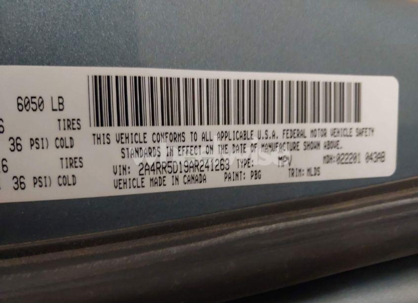 Photo 9 of 2010 Chrysler Town & COUNTRY TOURING (VIN 2A4RR5D19AR241263)