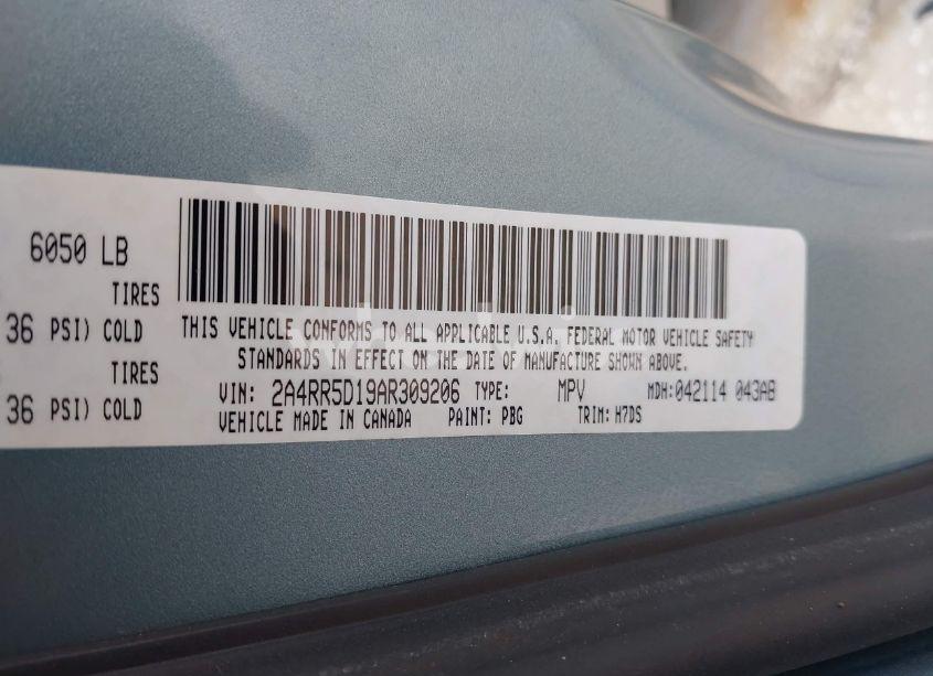 Photo 9 of 2010 Chrysler Town & COUNTRY TOURING (VIN 2A4RR5D19AR309206)