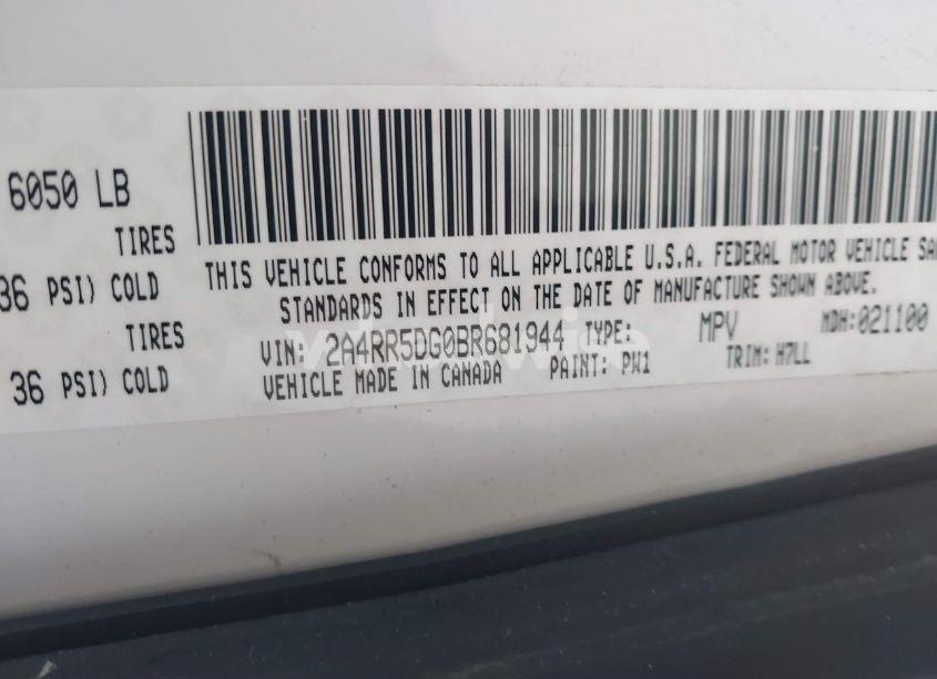 Photo 9 of 2011 Chrysler Town & COUNTRY TOURING (VIN 2A4RR5DG0BR681944)