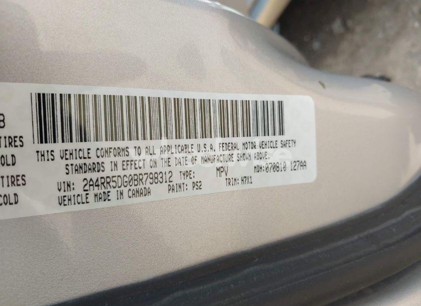 Photo 9 of 2011 Chrysler Town & COUNTRY TOURING (VIN 2A4RR5DG0BR798312)