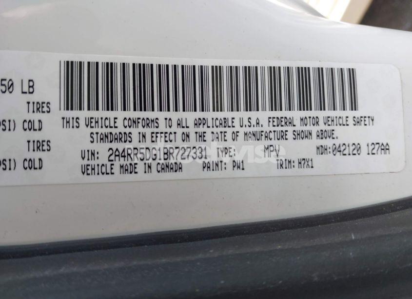 Photo 9 of 2011 Chrysler Town & COUNTRY TOURING (VIN 2A4RR5DG1BR727331)