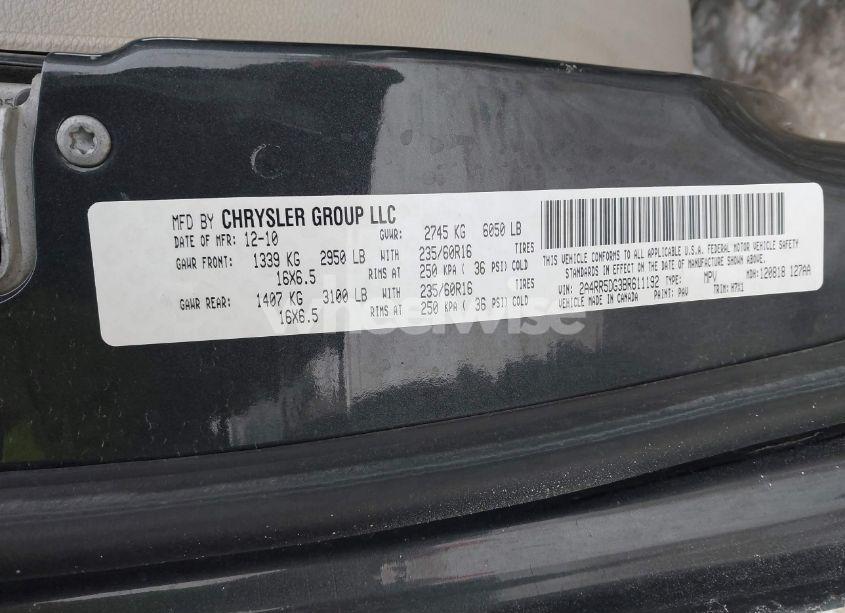 Photo 9 of 2011 Chrysler Town & COUNTRY TOURING (VIN 2A4RR5DG3BR611192)