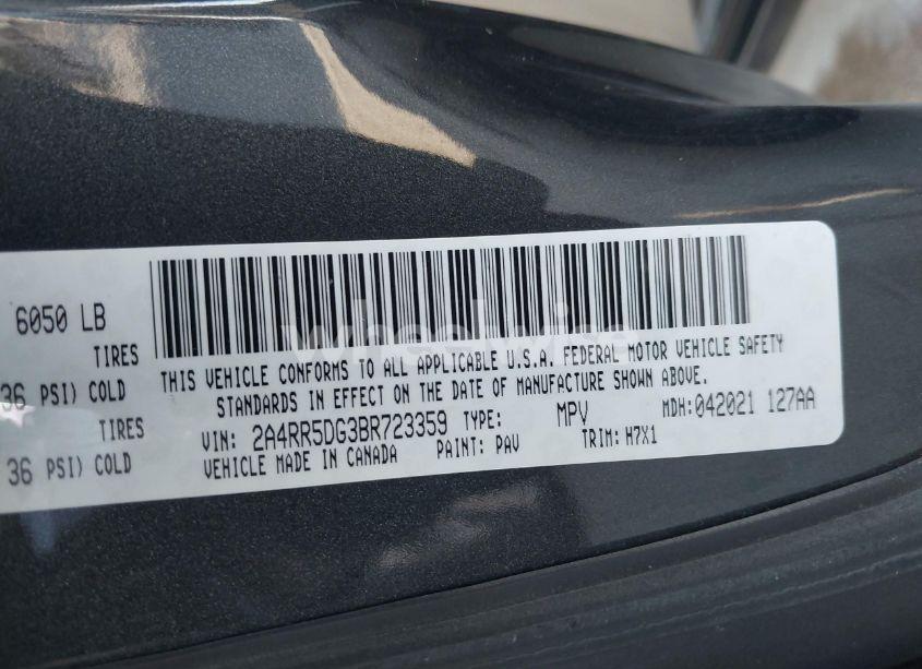 Photo 9 of 2011 Chrysler Town & COUNTRY TOURING (VIN 2A4RR5DG3BR723359)