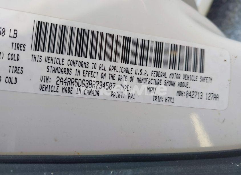 Photo 9 of 2011 Chrysler Town & COUNTRY TOURING (VIN 2A4RR5DG3BR734507)