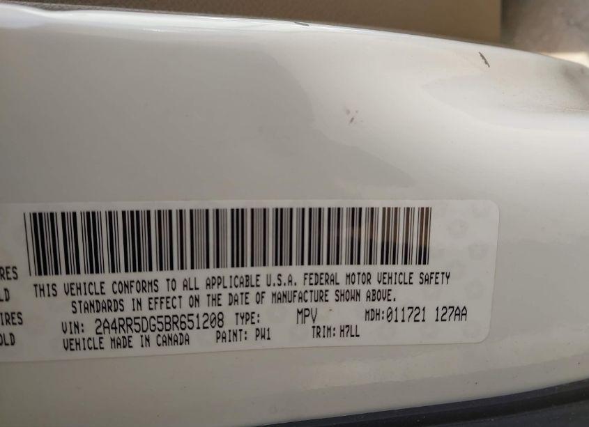 Photo 9 of 2011 Chrysler Town & COUNTRY TOURING (VIN 2A4RR5DG5BR651208)