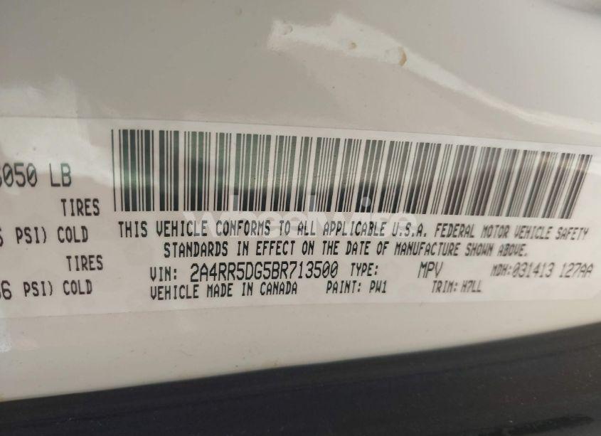 Photo 9 of 2011 Chrysler Town & COUNTRY TOURING (VIN 2A4RR5DG5BR713500)