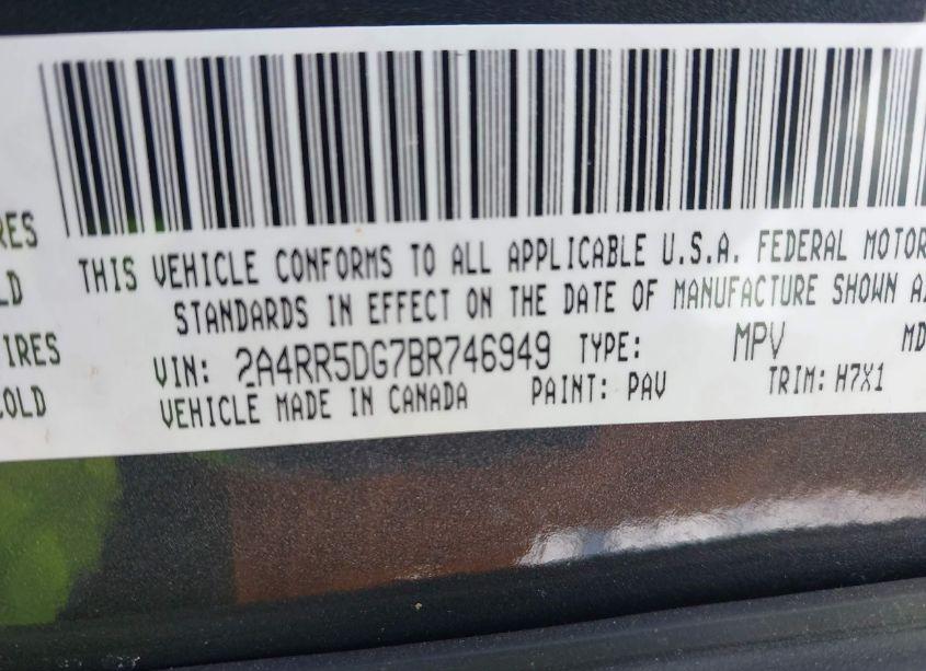 Photo 9 of 2011 Chrysler Town & COUNTRY TOURING (VIN 2A4RR5DG7BR746949)