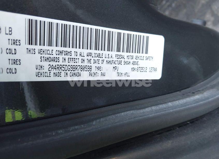 Photo 9 of 2011 Chrysler Town & COUNTRY TOURING (VIN 2A4RR5DG9BR780598)