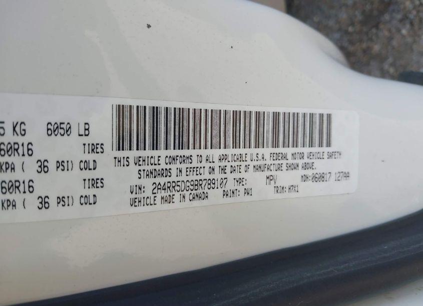 Photo 9 of 2011 Chrysler Town & COUNTRY TOURING (VIN 2A4RR5DG9BR789107)