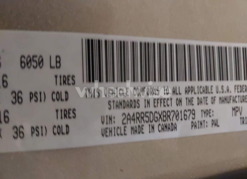 Photo 9 of 2011 Chrysler Town & COUNTRY TOURING (VIN 2A4RR5DGXBR701679)