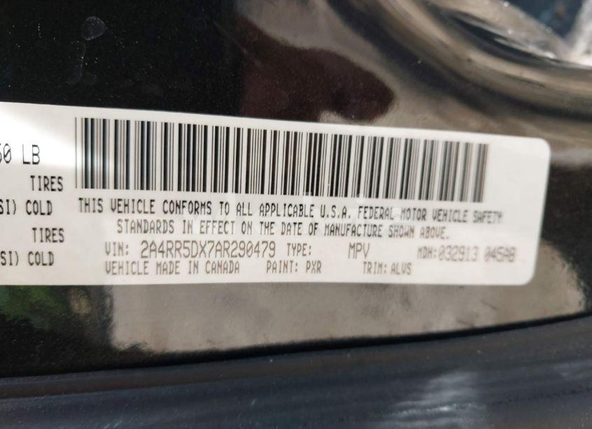 Photo 9 of 2010 Chrysler Town & COUNTRY TOURING (VIN 2A4RR5DX7AR290479)