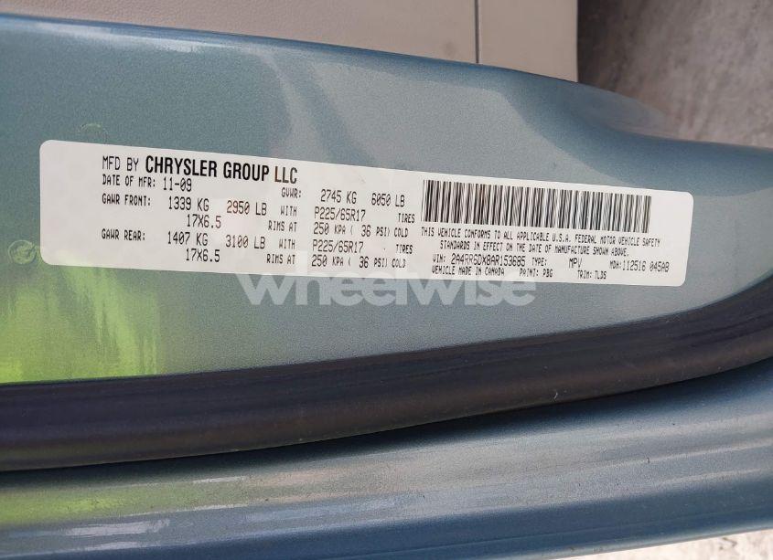 Photo 9 of 2010 Chrysler Town & COUNTRY LIMITED (VIN 2A4RR6DX8AR153685)