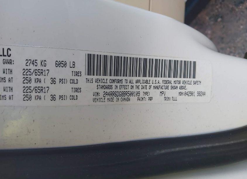 Photo 9 of 2010 Chrysler Town & COUNTRY NEW LIMITED (VIN 2A4RR7DX0AR449614)