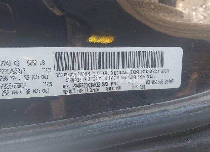 Photo 9 of 2010 Chrysler Town & COUNTRY NEW LIMITED (VIN 2A4RR7DX3AR321903)