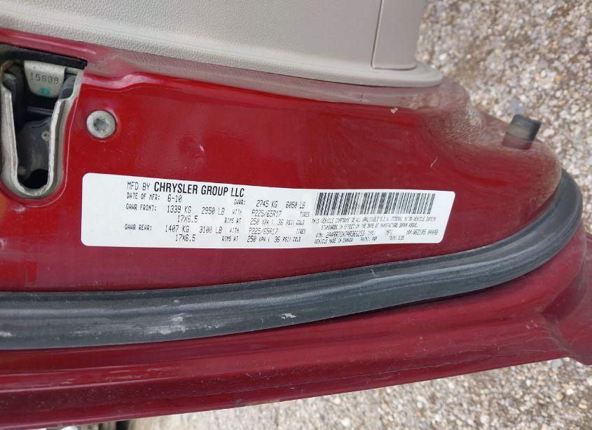 Photo 9 of 2010 Chrysler Town & COUNTRY NEW LIMITED (VIN 2A4RR7DX7AR366259)