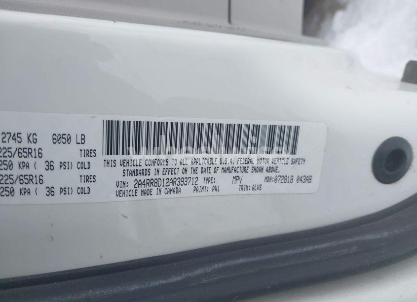 Photo 9 of 2010 Chrysler Town & COUNTRY TOURING PLUS (VIN 2A4RR8D12AR393712)