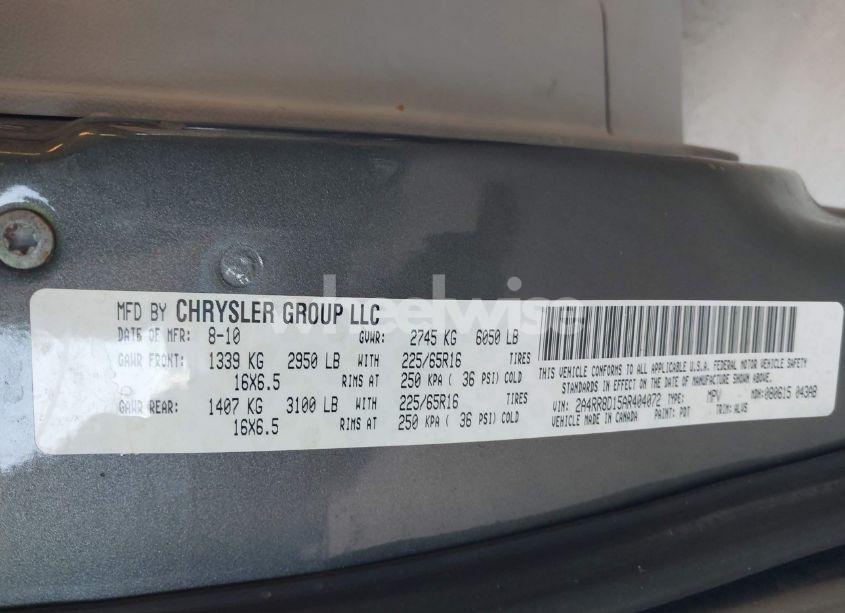 Photo 9 of 2010 Chrysler Town & COUNTRY TOURING PLUS (VIN 2A4RR8D15AR404072)