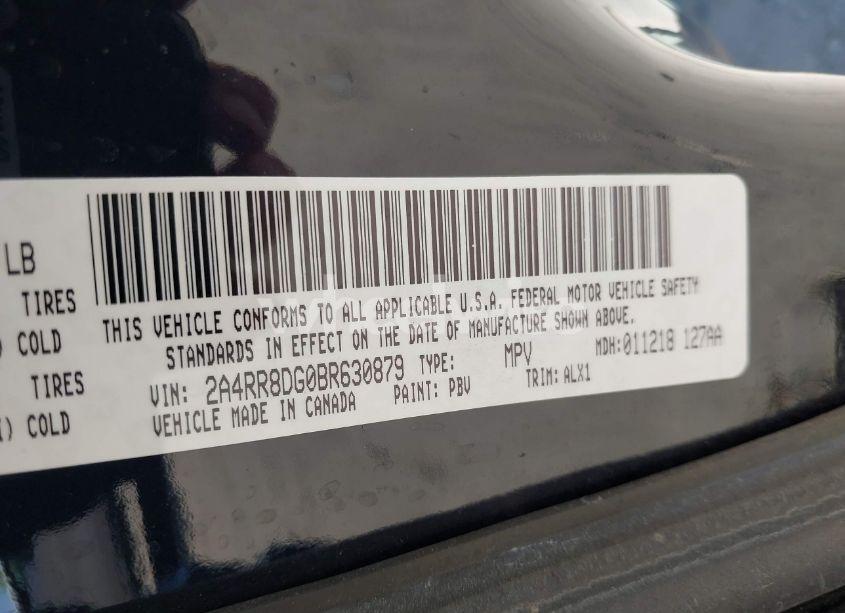 Photo 9 of 2011 Chrysler Town & COUNTRY TOURING-L (VIN 2A4RR8DG0BR630879)