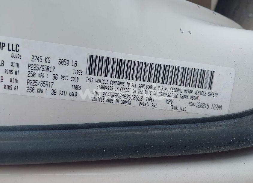 Photo 9 of 2011 Chrysler Town & COUNTRY TOURING-L (VIN 2A4RR8DG4BR616693)