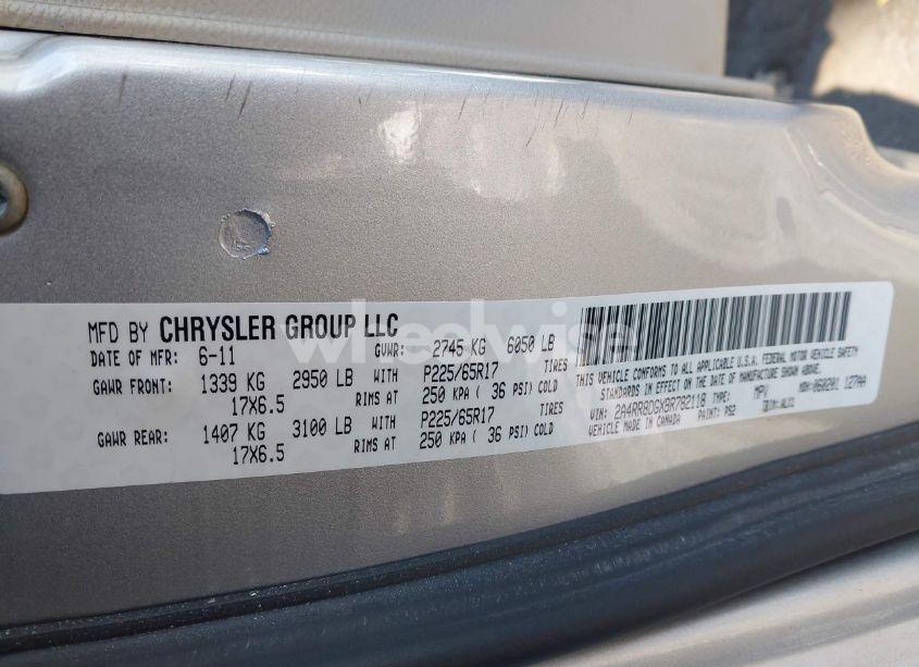 Photo 9 of 2011 Chrysler Town & COUNTRY TOURING-L (VIN 2A4RR8DGXBR782118)