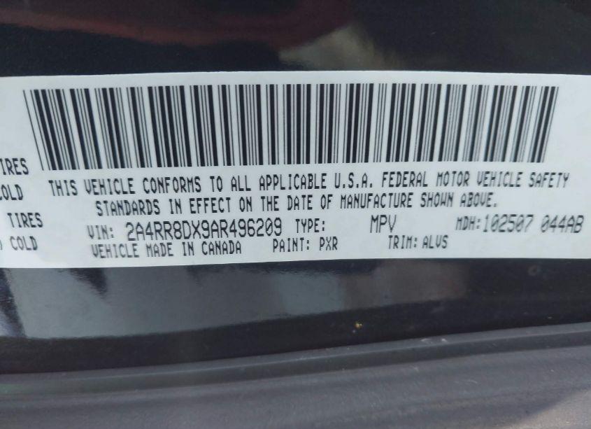Photo 9 of 2010 Chrysler Town & COUNTRY TOURING PLUS (VIN 2A4RR8DX9AR496209)