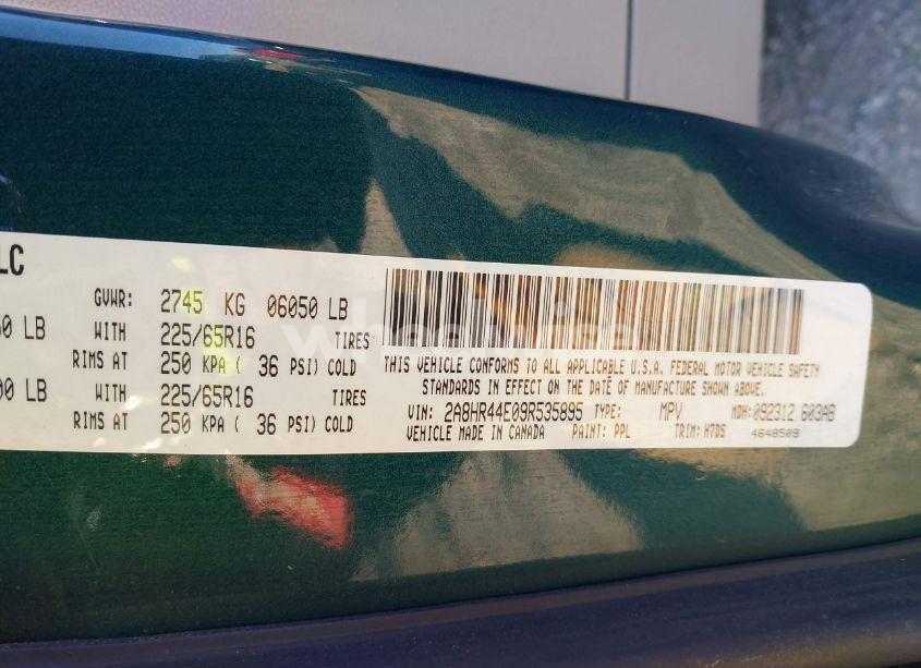 Photo 9 of 2009 Chrysler Town & COUNTRY LX (VIN 2A8HR44E09R535895)