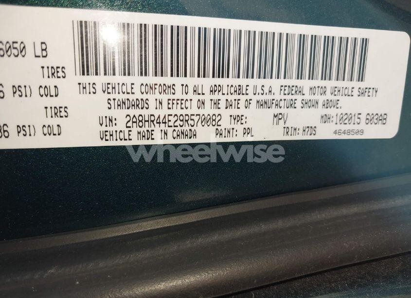 Photo 9 of 2009 Chrysler Town & COUNTRY LX (VIN 2A8HR44E29R570082)