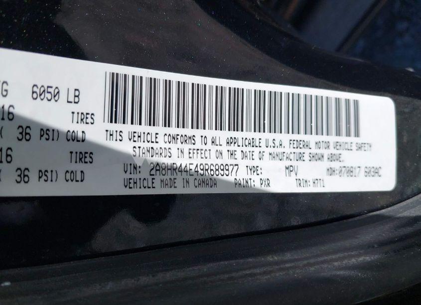 Photo 9 of 2009 Chrysler Town & COUNTRY LX (VIN 2A8HR44E49R689977)