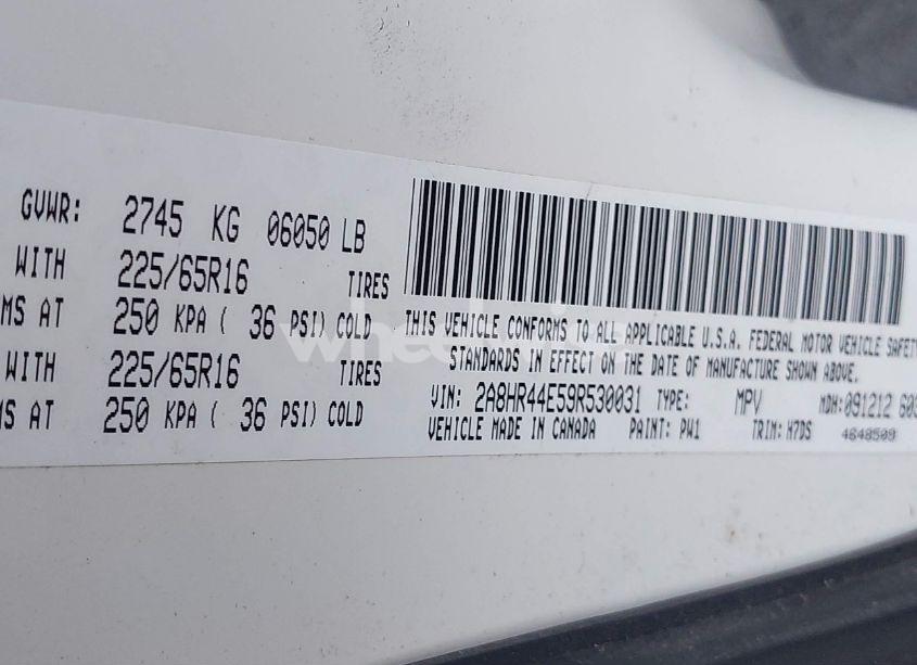 Photo 9 of 2009 Chrysler Town & COUNTRY LX (VIN 2A8HR44E59R530031)